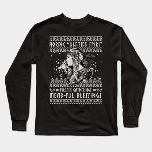 Viking Ugly Christmas Sweater Long Sleeve T-Shirt